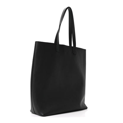 Saint Laurent Calfskin Bold Shopping Tote Black 4 of 9
