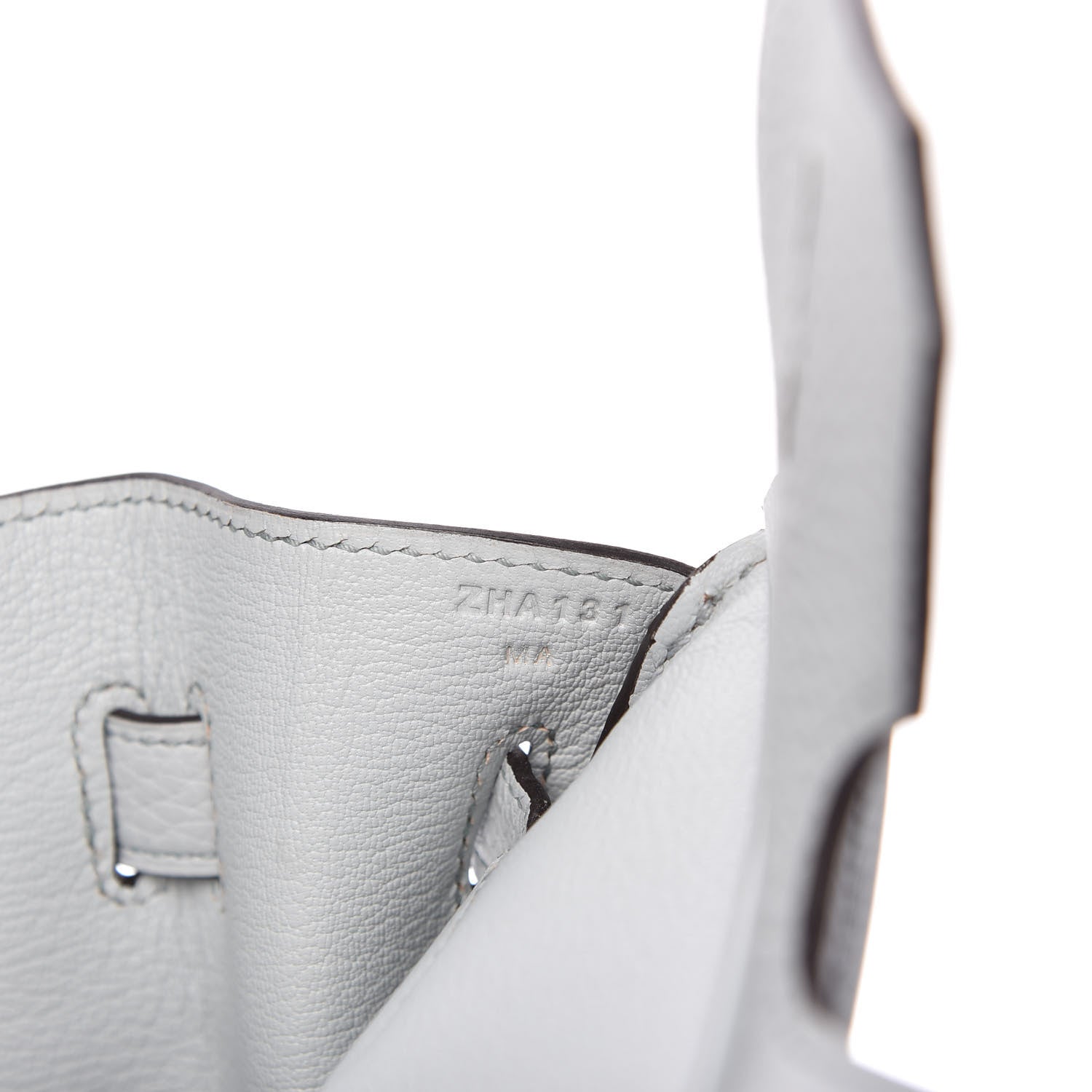 Hermes Taurillon Clemence Birkin 30 Bleu Pale 9 of 11
