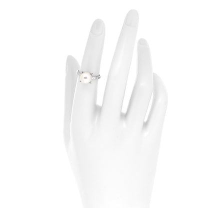 Mikimoto Platinum Akoya Pearl 8mm Ring 50 5.25 5 of 8