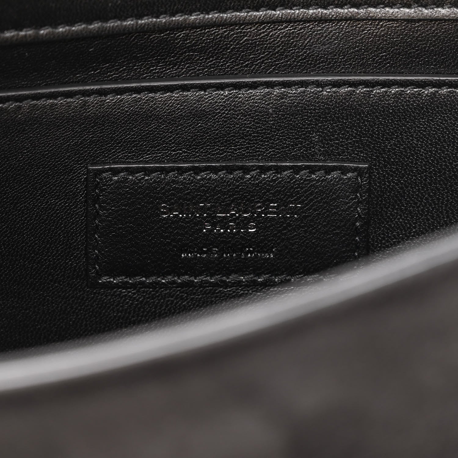 Saint Laurent Suede Sequin Small Classic Monogram Kate Satchel Black 7 of 10