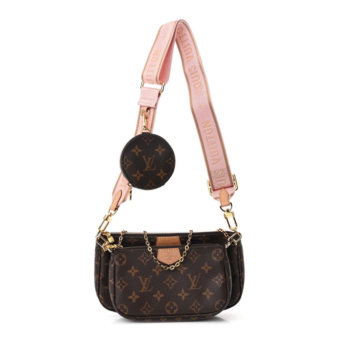 Monogram Multi Pochette Accessories Rose Clair