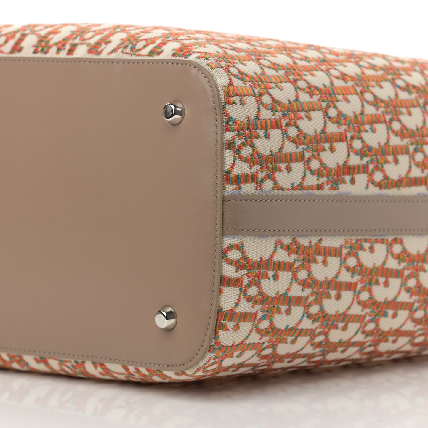 Oblique Embroidered Miami Tote Multicolor