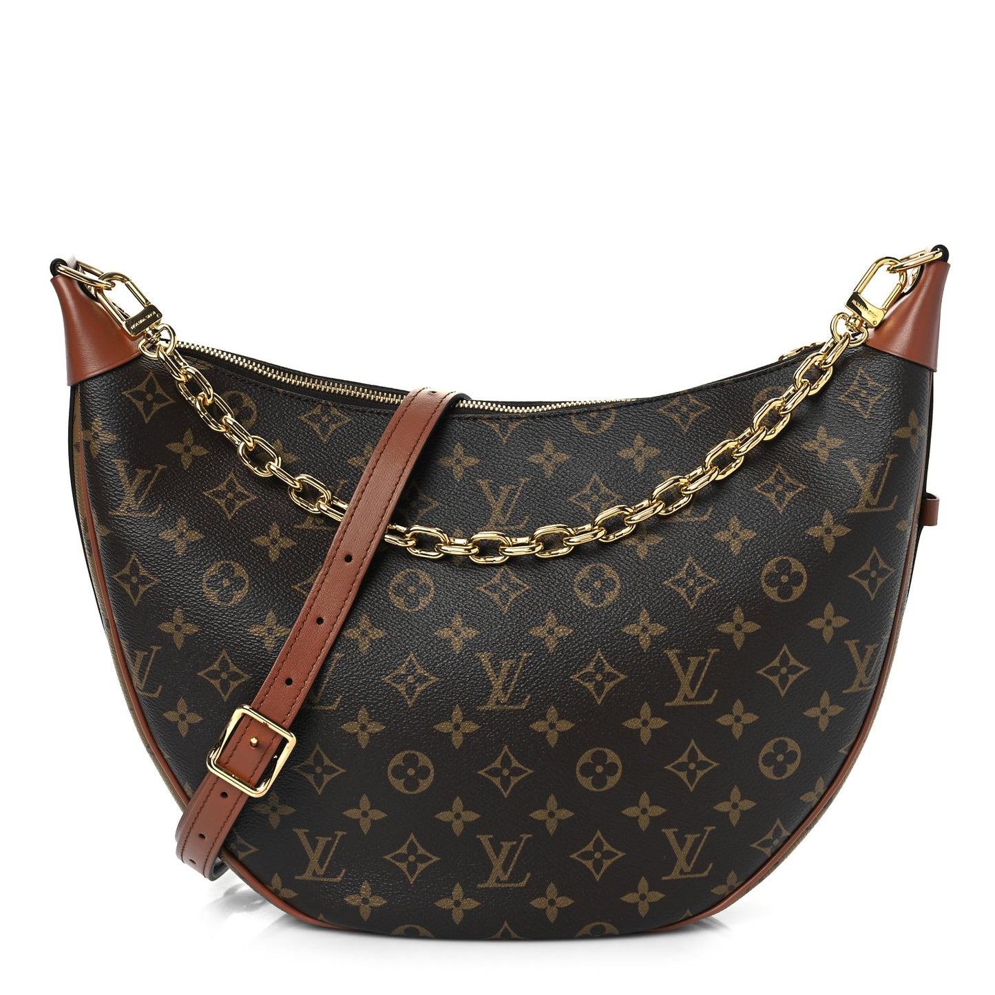 Reverse Monogram Loop Hobo