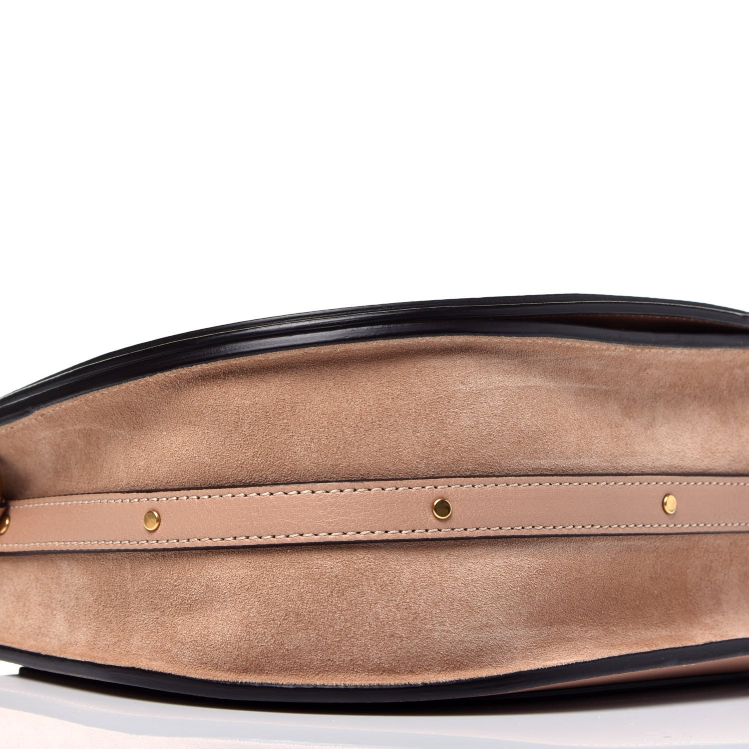 Chloe Calfskin Suede Medium Nile Bracelet Bag Biscotti Beige 8 of 9