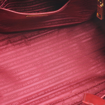 Prada Saffiano Lux Medium Tote Rubino 5 of 8