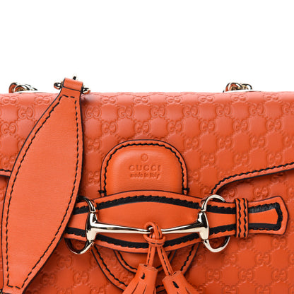 Gucci Soft Microguccissima Mini Emily Chain Shoulder Bag Sun Orange 10 of 10