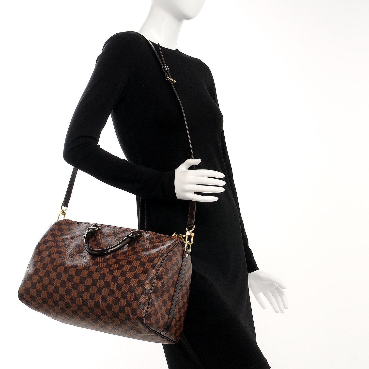 Louis Vuitton Damier Ebene Speedy Bandouliere 35 2 of 8