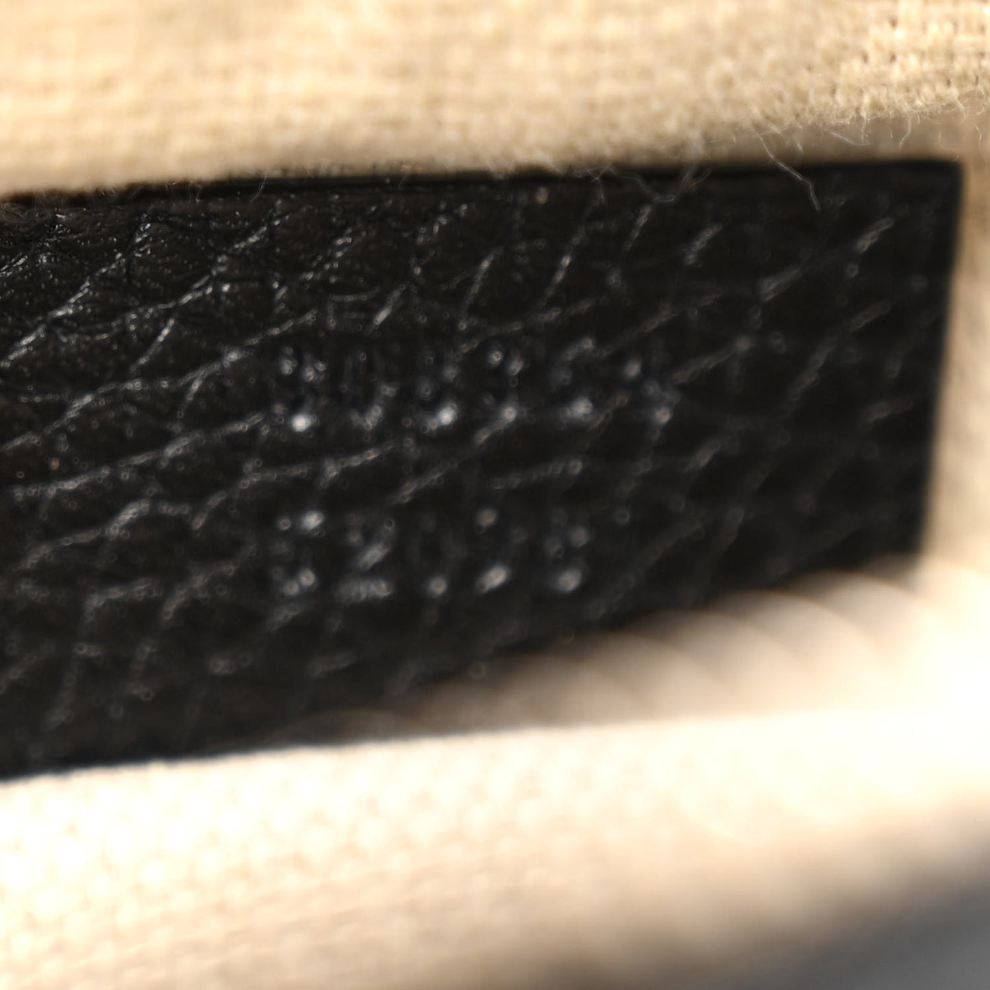 Pebbled Calfskin Small Soho Disco Bag Black