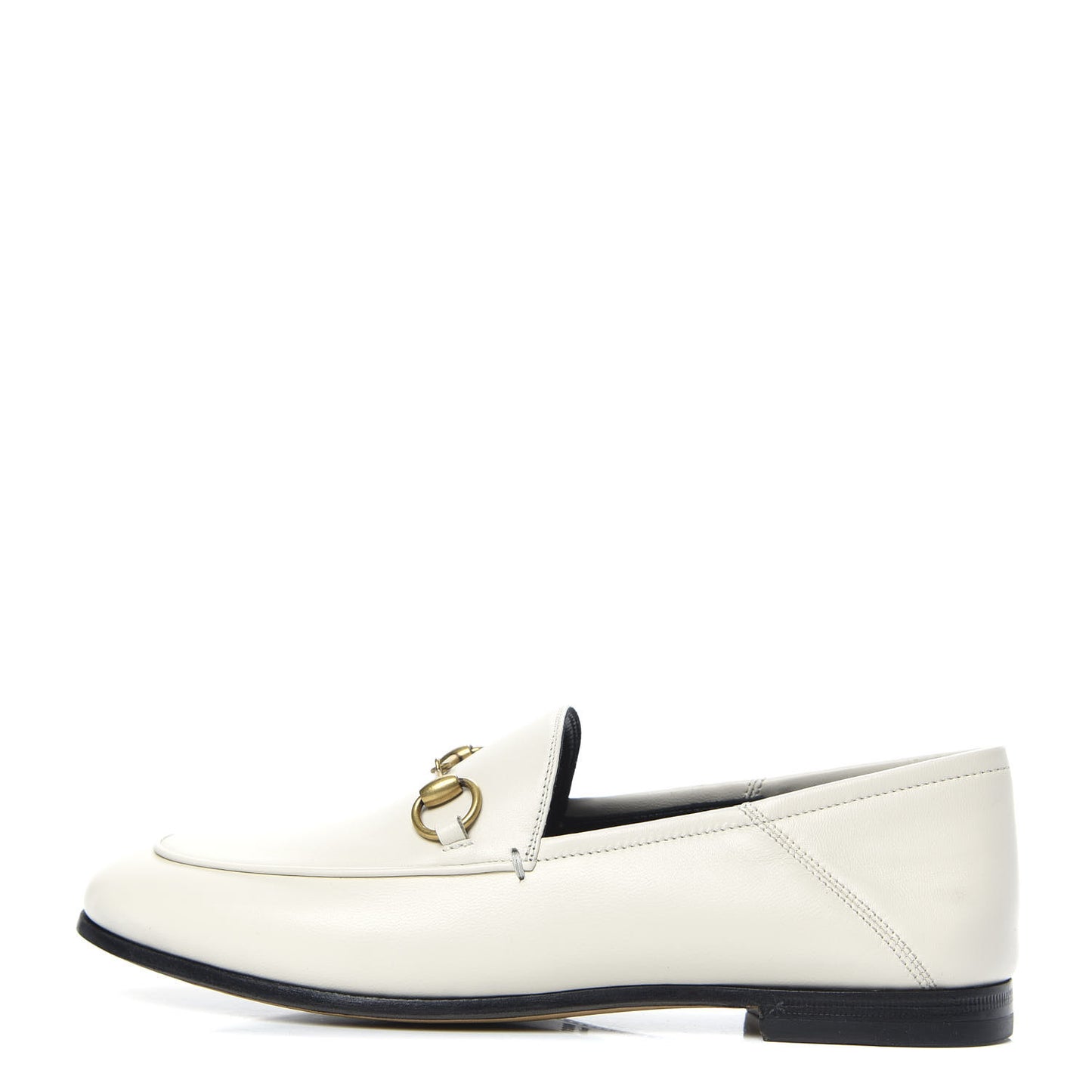 Lambskin Womens Brixton Horsebit Loafers 36 Mystic White