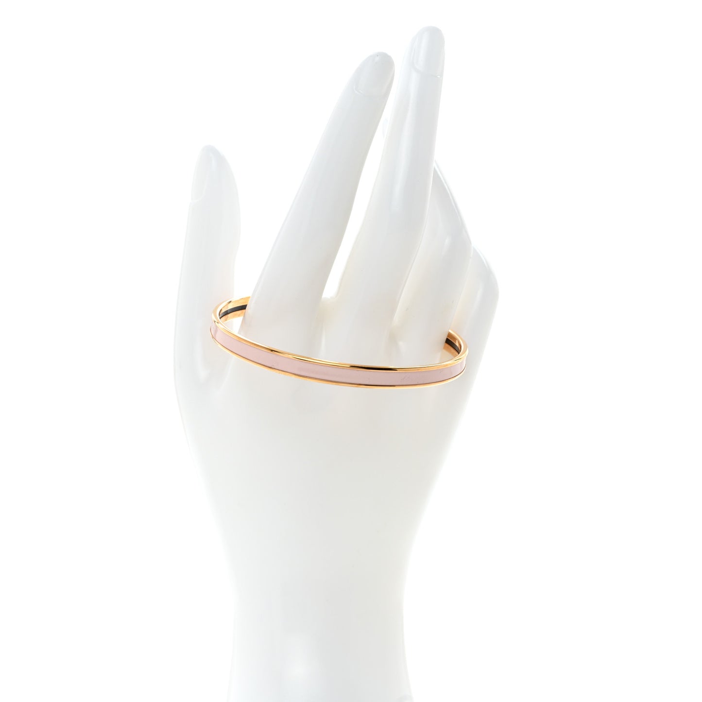 Enamel Printed Extra Narrow Bracelet 70 Rose