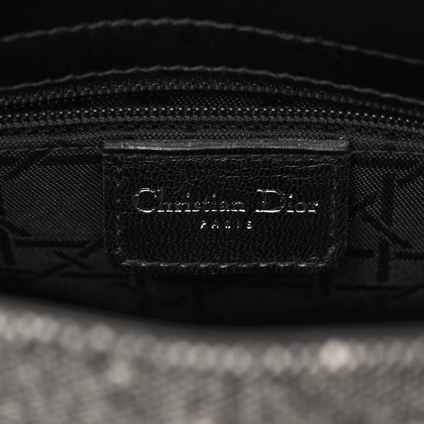 Tweed Mini Lady Dior Black