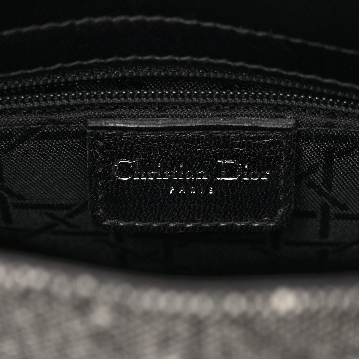 Christian Dior Tweed Mini Lady Dior Black 6 of 15