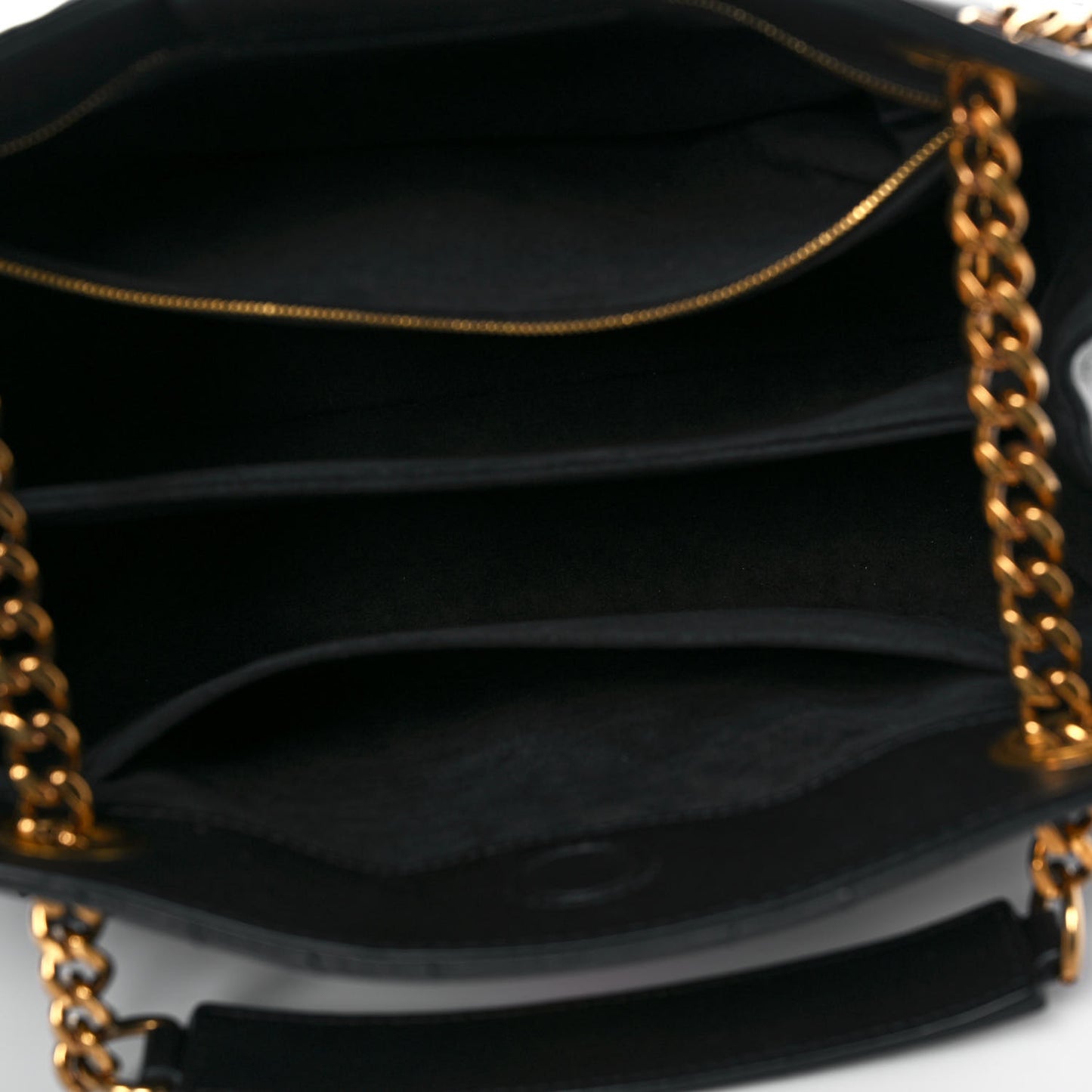 Calfskin New Wave Chain Tote Black