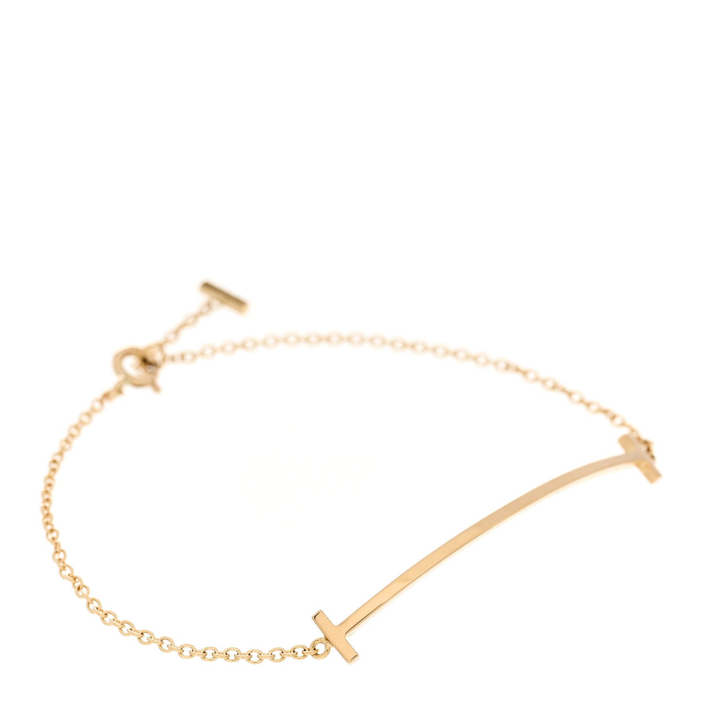 18K Yellow Gold T Smile Bracelet
