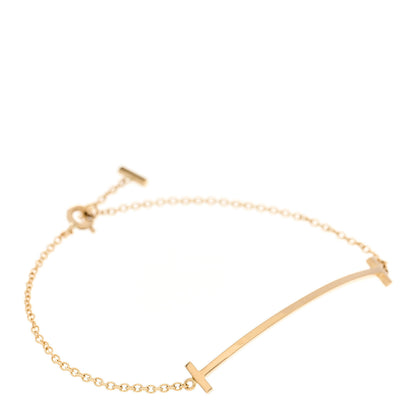 Tiffany 18K Yellow Gold T Smile Bracelet 1 of 4