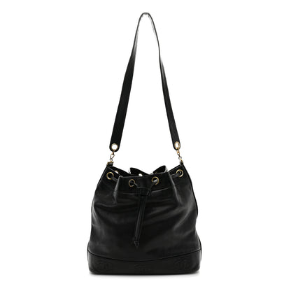 Chanel Caviar CC Drawstring Shoulder Bag Black 1 of 13