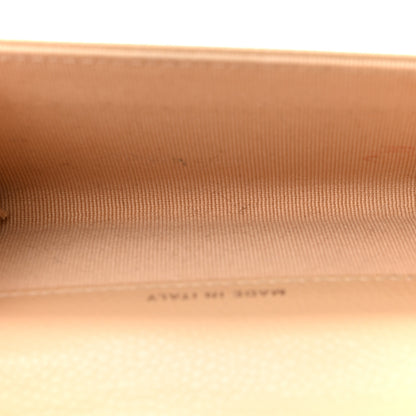 Chanel Caviar Quilted Flap Card Holder Wallet Light Beige 5 of 11
