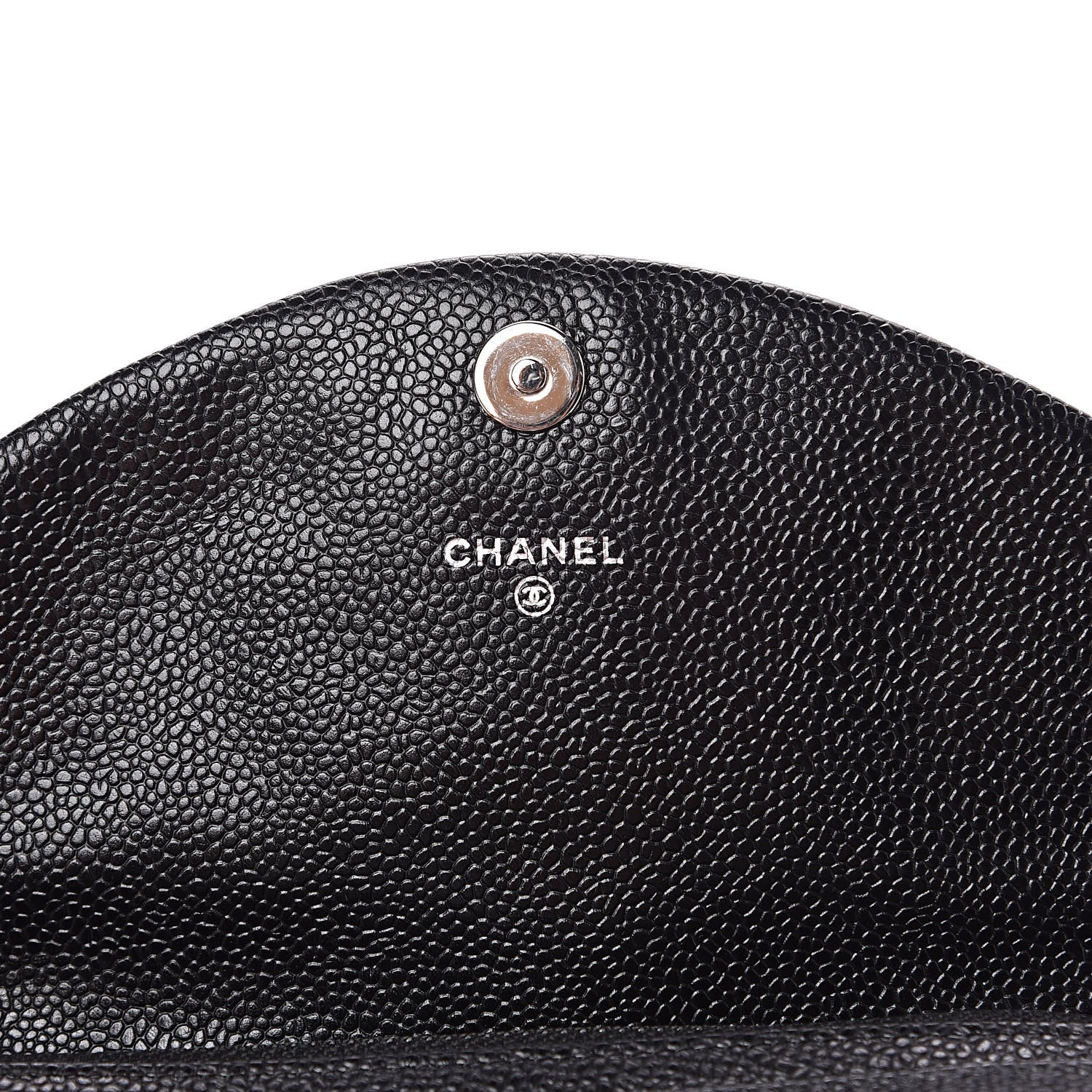 Chanel Caviar Half Moon Wallet On Chain WOC Black 6 of 11