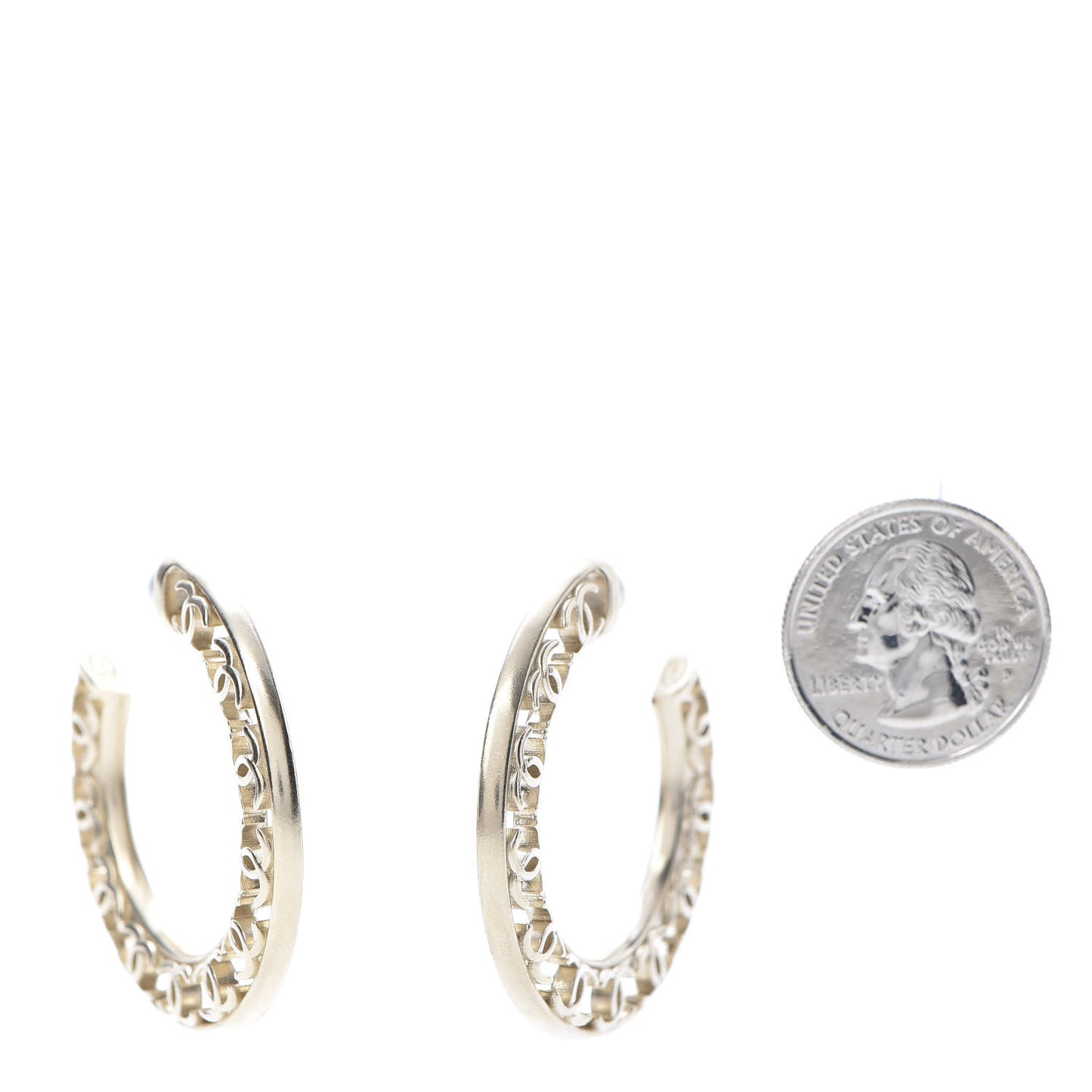 CC Hoop Earrings Gold