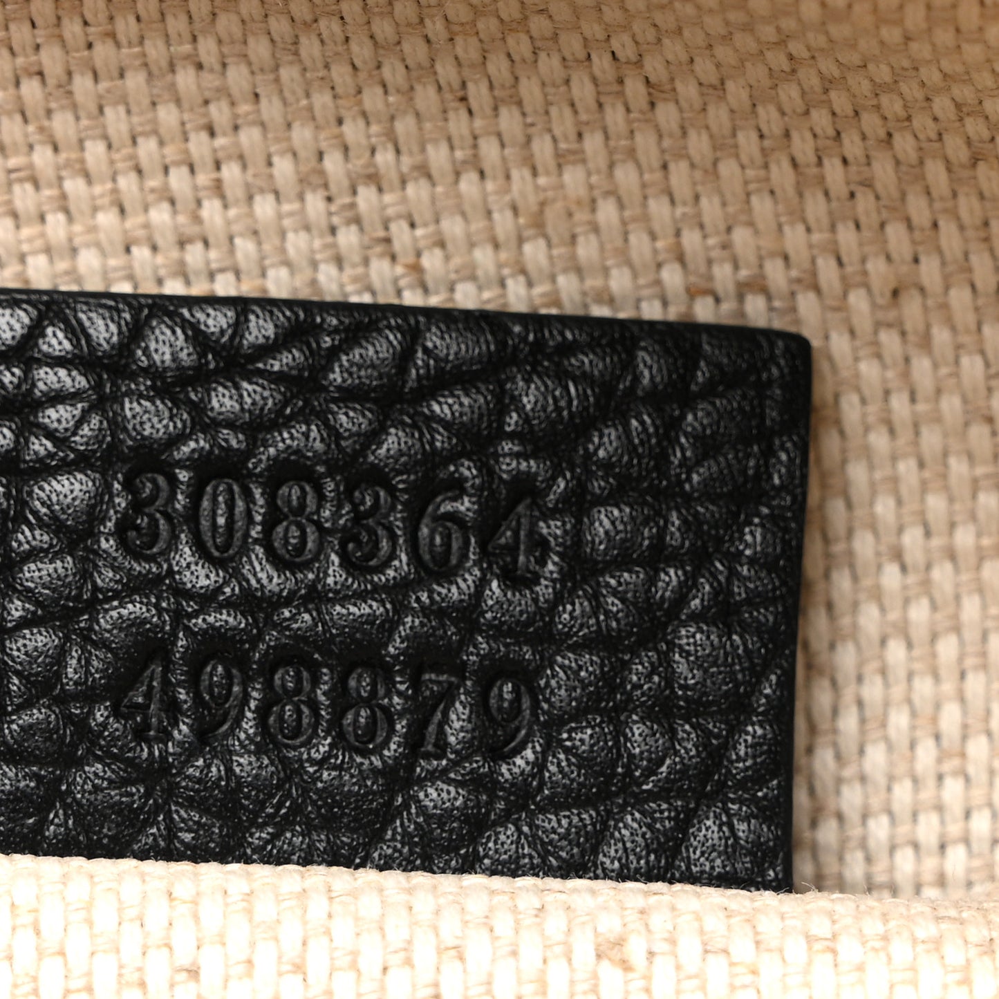 Pebbled Calfskin Small Soho Disco Bag Black