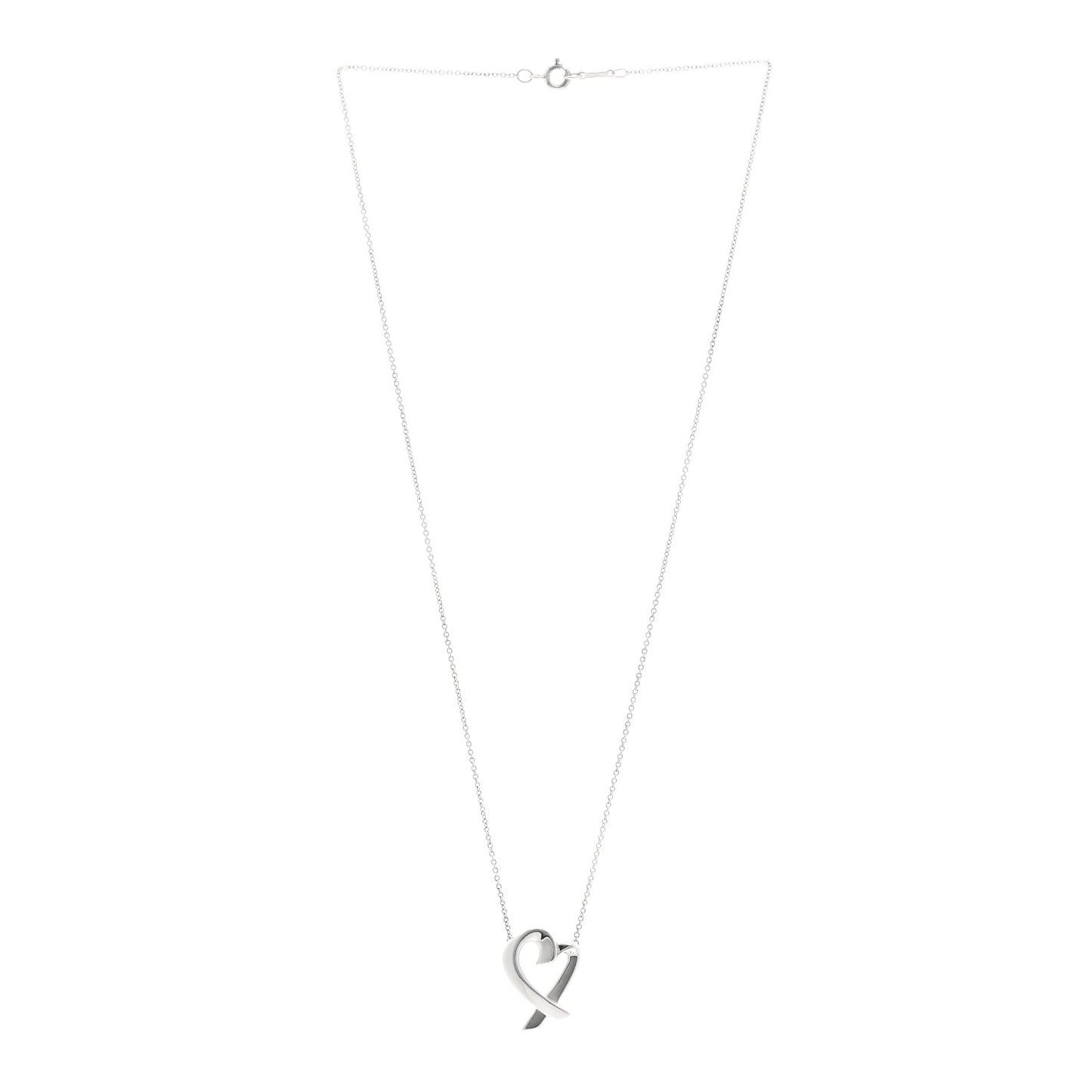 Sterling Silver Paloma Picasso Loving Heart Pendant Necklace