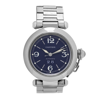 Cartier Stainless Steel 35mm Pasha C Big Date Automatic Watch Blue 1 of 4