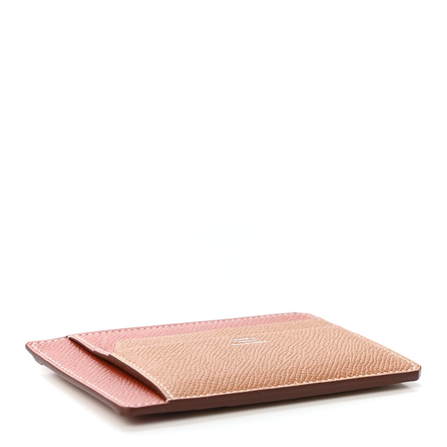 Hermes Epsom City 8CC Colorblock Card Holder Gold Sienne 3 of 4