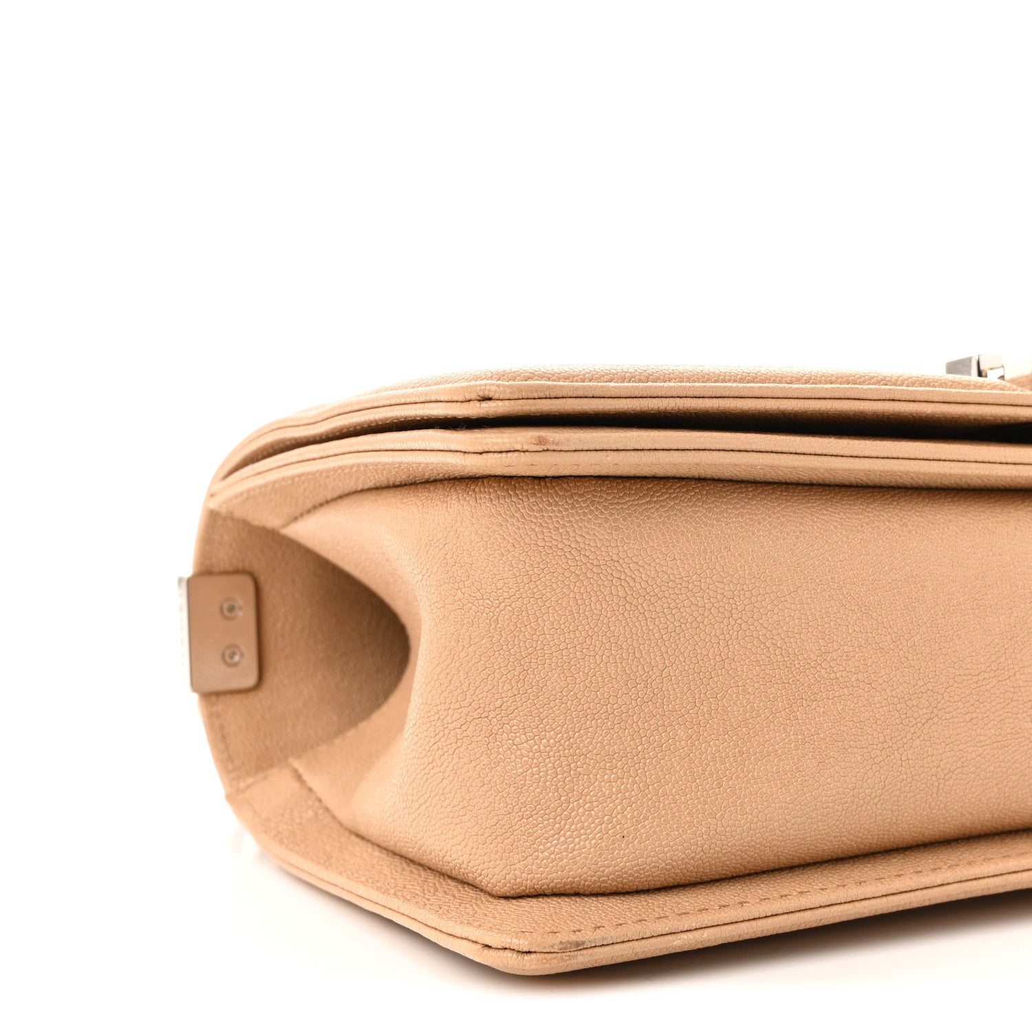 Chanel Caviar Quilted Medium Boy Flap Beige 9 of 10