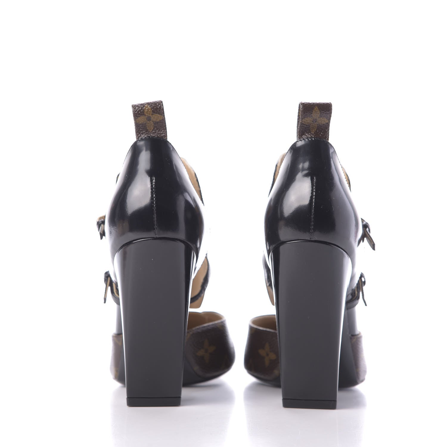 Louis Vuitton Monogram Headline Pumps 40 Black 5 of 9