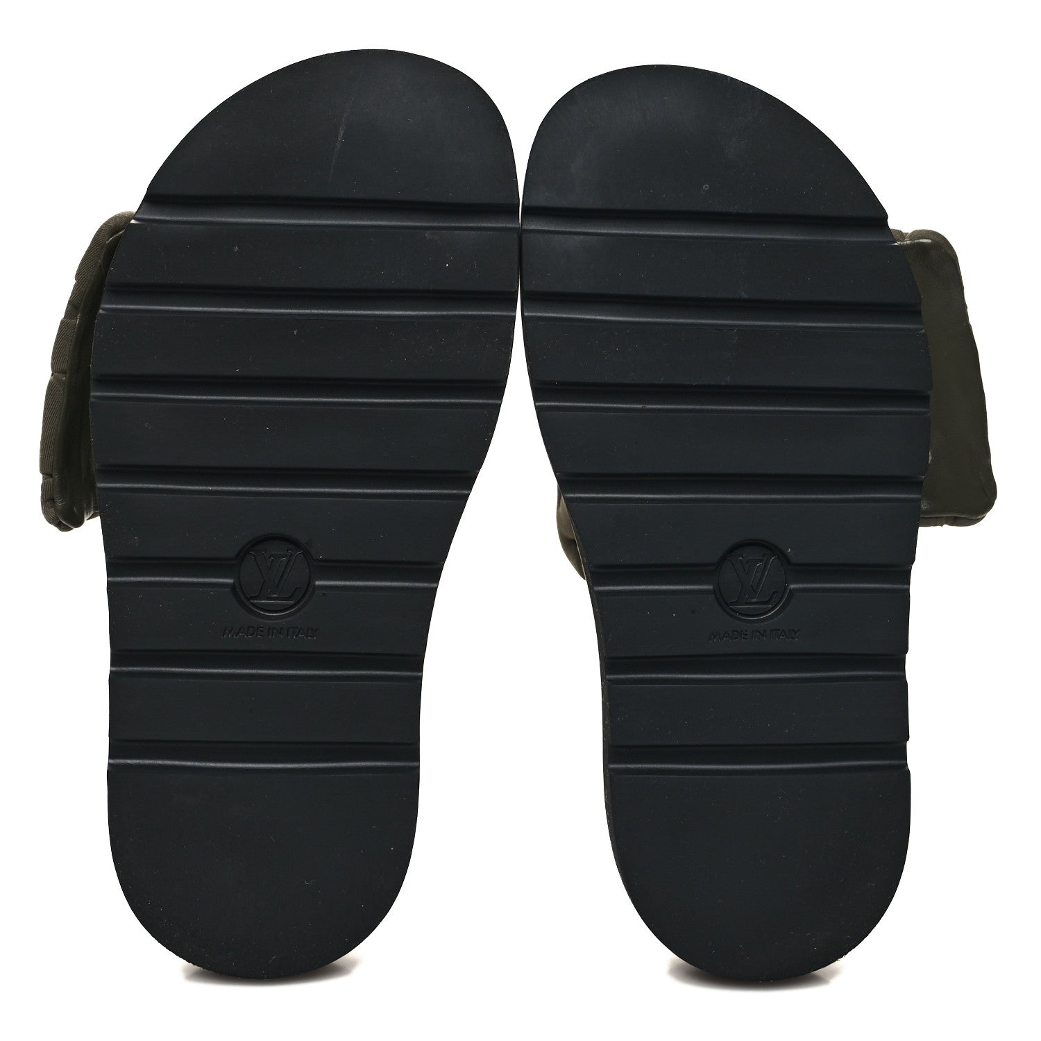 Louis Vuitton Technical Fabric Embossed Monogram Pool Pillow Comfort Mules 39 Khaki 5 of 11