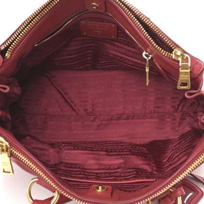 Prada City Calf Large Galleria Double Zip Tote Lacca 6 of 17