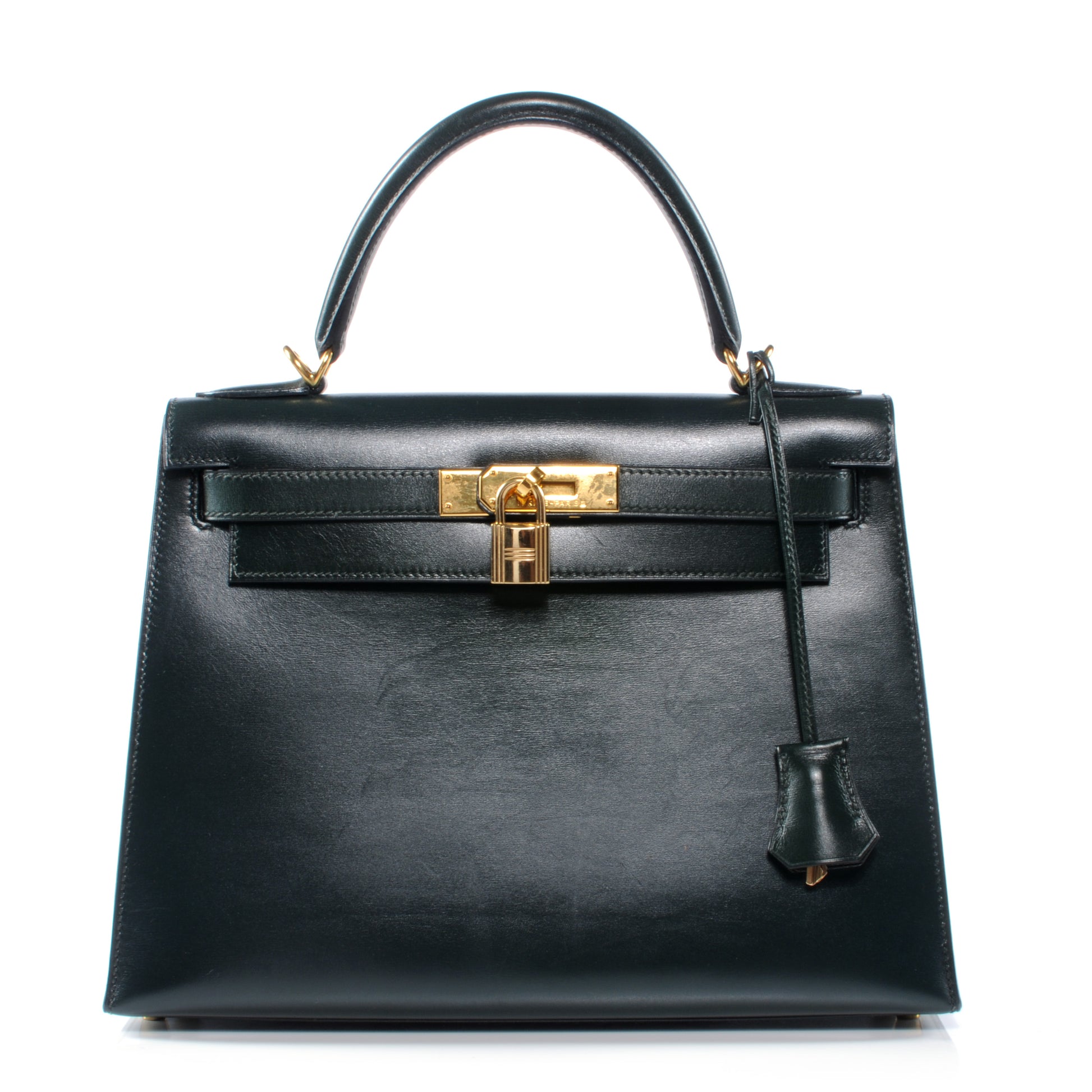 Hermes Box Calf Kelly 28 Vert Fonce 1 of 11