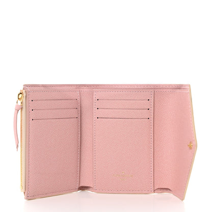 Louis Vuitton Damier Azur Victorine Wallet Rose Ballerine 5 of 7