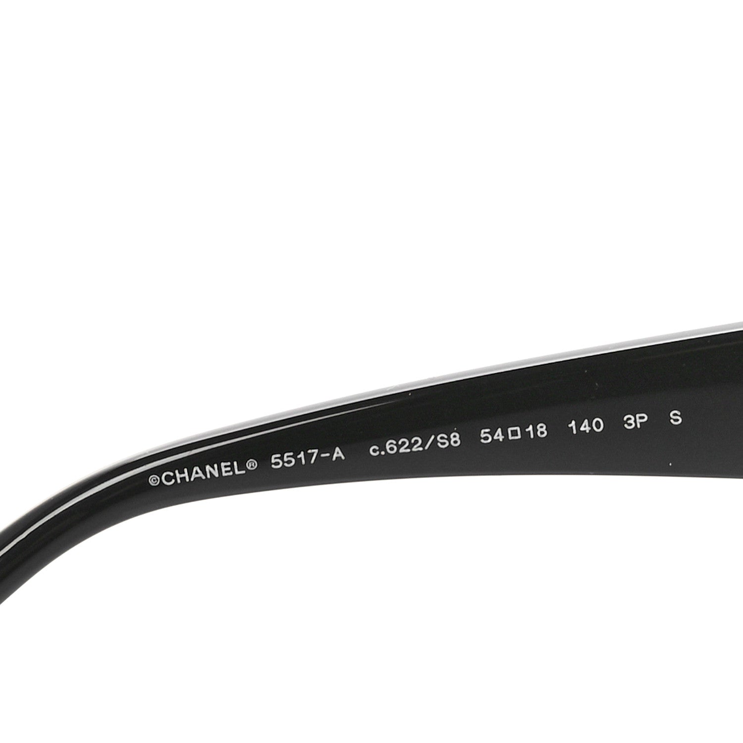 Chanel Acetate Enamel Heart Butterfly Sunglasses 5417-A Black 5 of 6