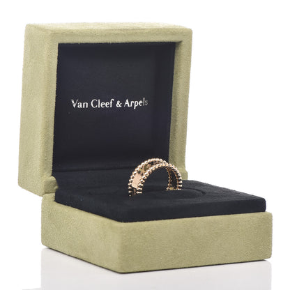 Van Cleef & Arpels 18K Yellow Gold Perlee Signature Ring 51 5.75 7 of 7