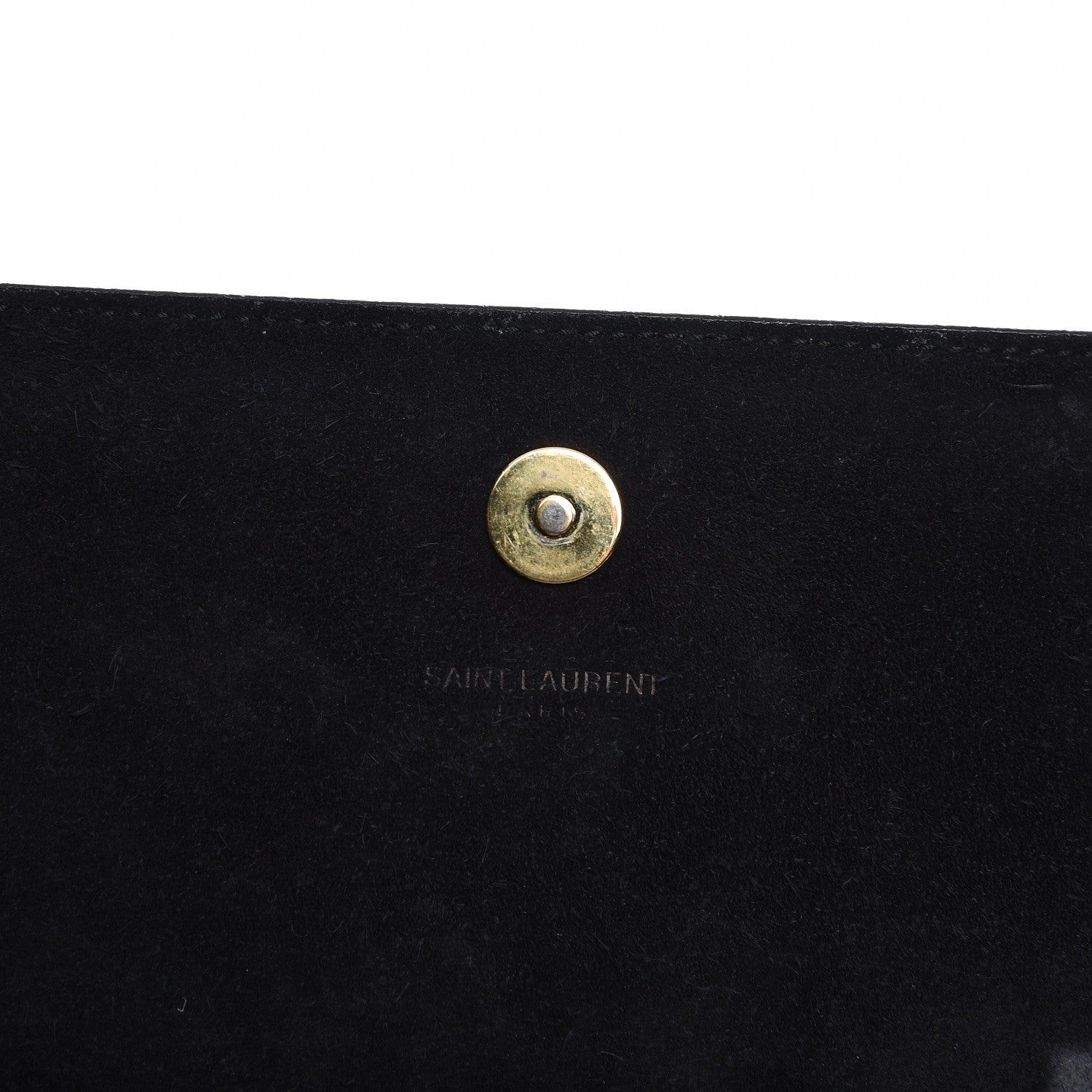 Saint Laurent Patent Classic Monogram Kate Clutch Black 6 of 7