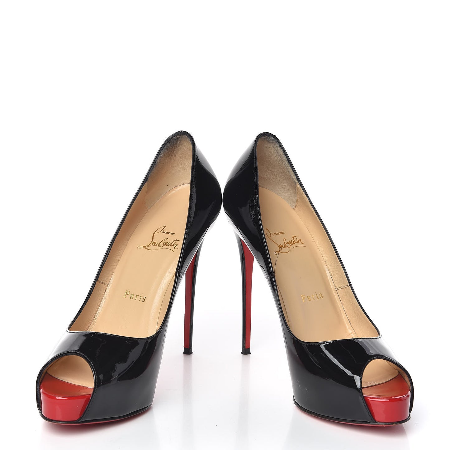 Patent New Very Prive 120 Pumps 38.5 Black Red