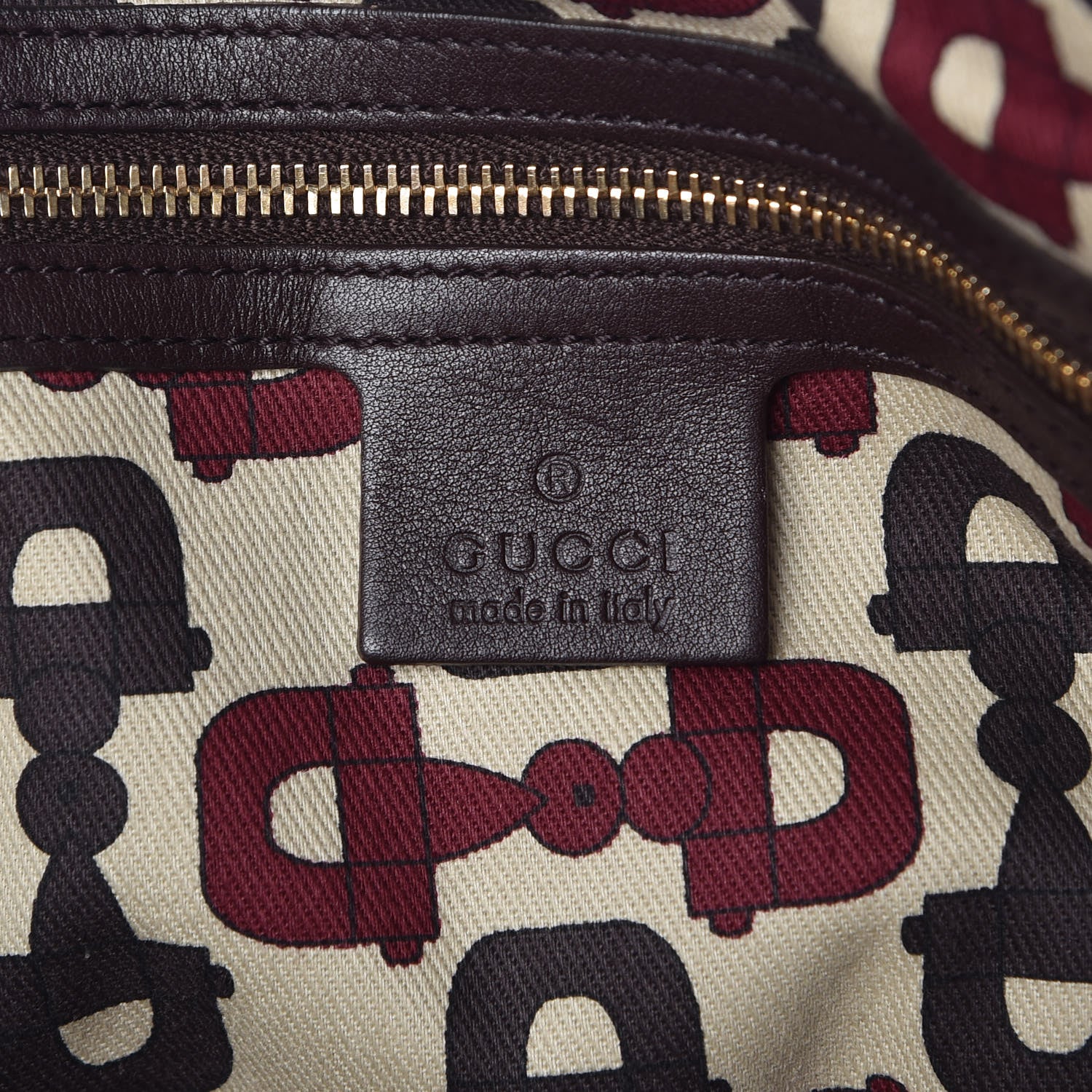 Gucci Guccissima Medium Pelham Shoulder Bag Dark Brown 6 of 12