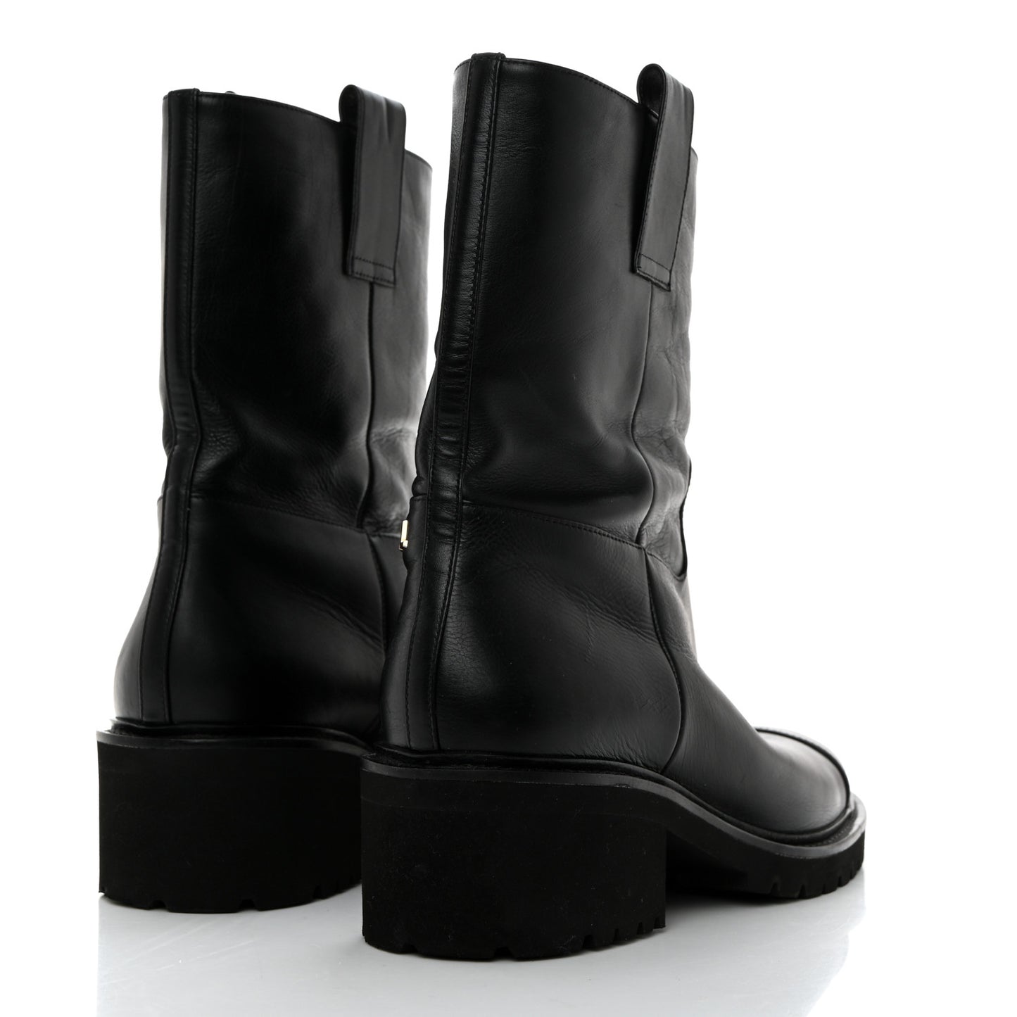 Calfskin CC Ankle Boots 38 Black