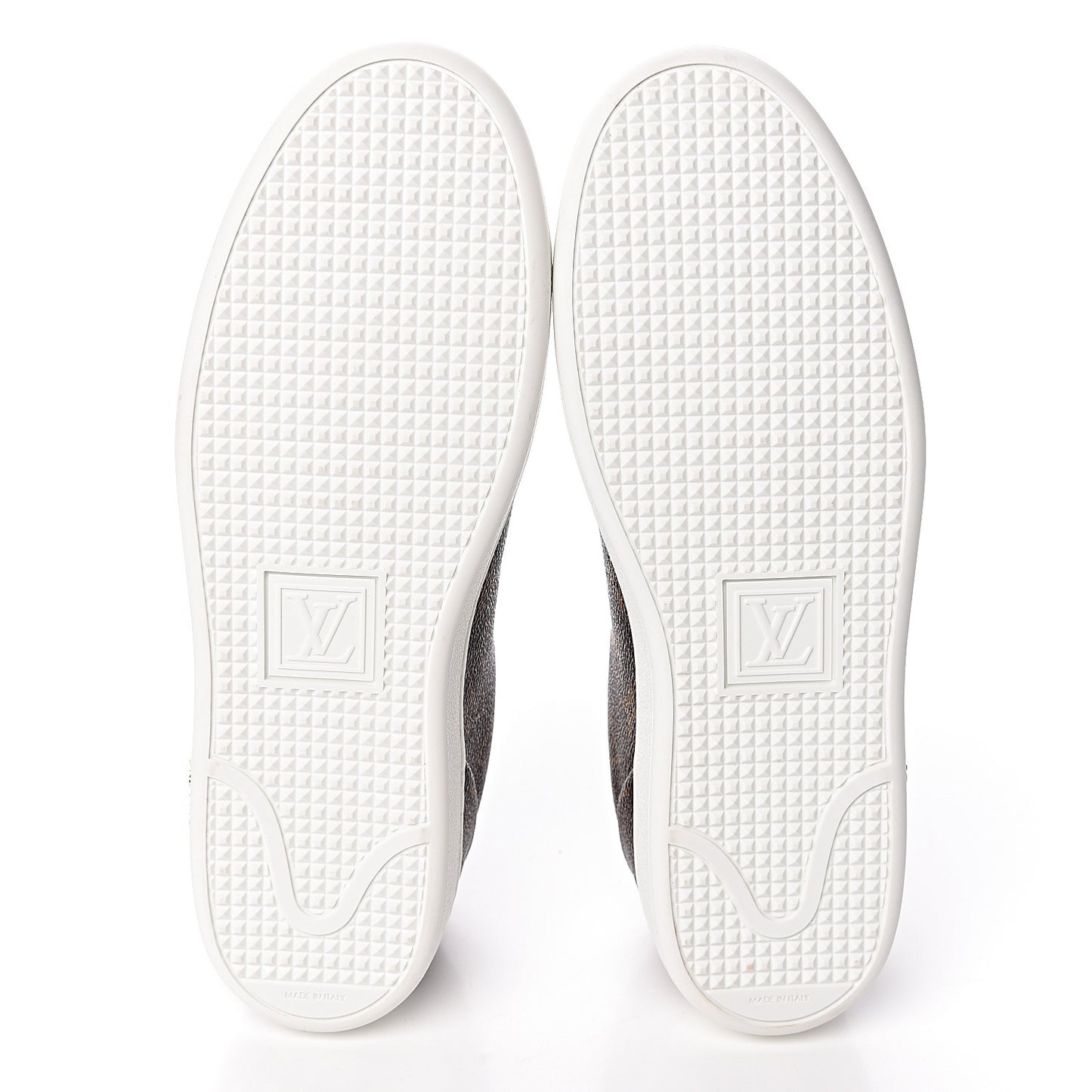 Calfskin Monogram LV Black Heart Sneakers 41 Cacao
