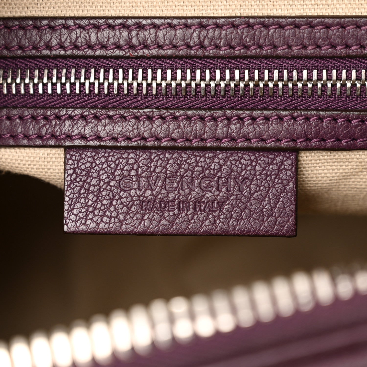 Givenchy Sugar Goatskin Small Antigona Dark Purple 6 of 16