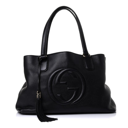 Gucci Cellarius Calfskin Medium Soho Working Tote Black 1 of 4