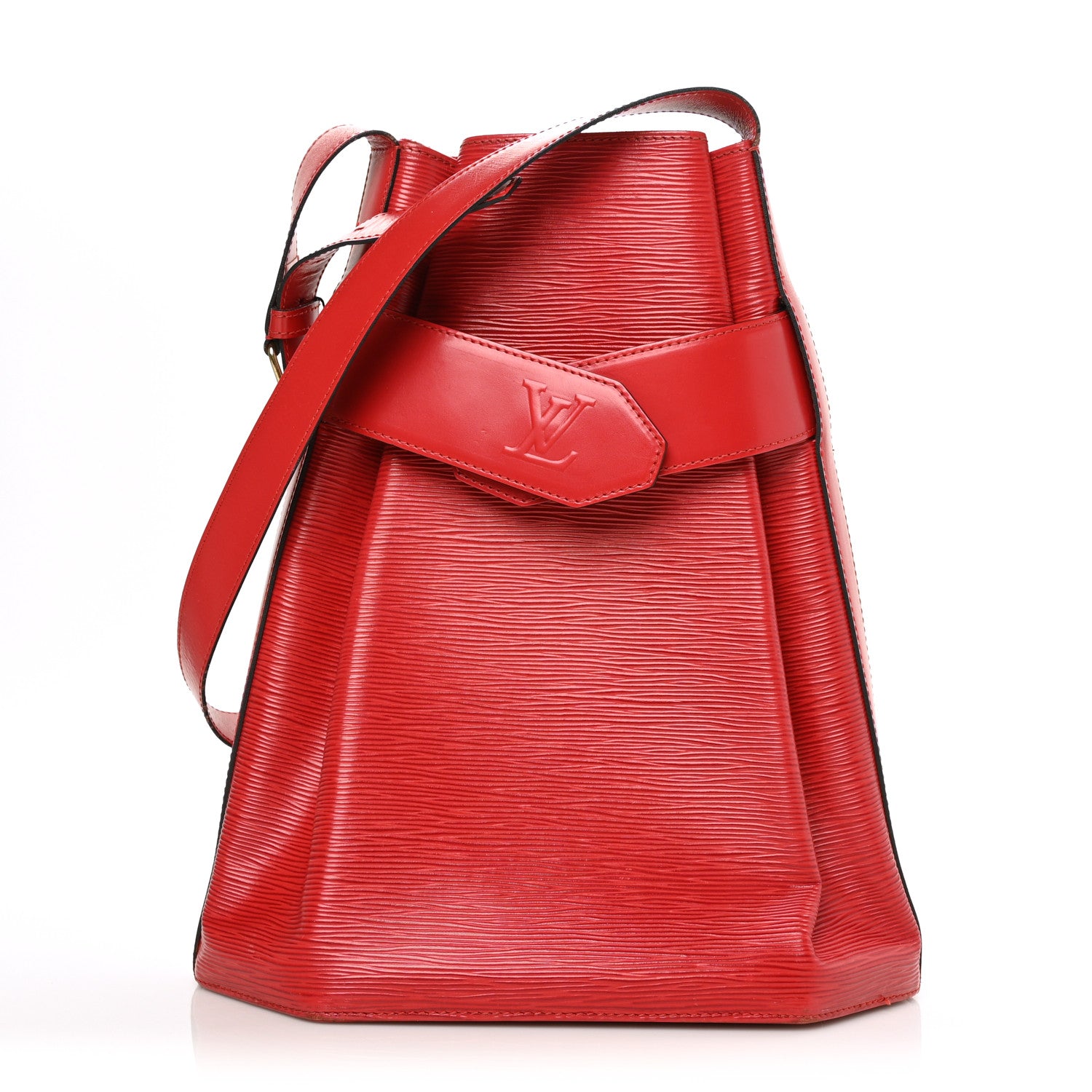 Louis Vuitton Epi Sac D'Epaule GM Castillan Red 1 of 9