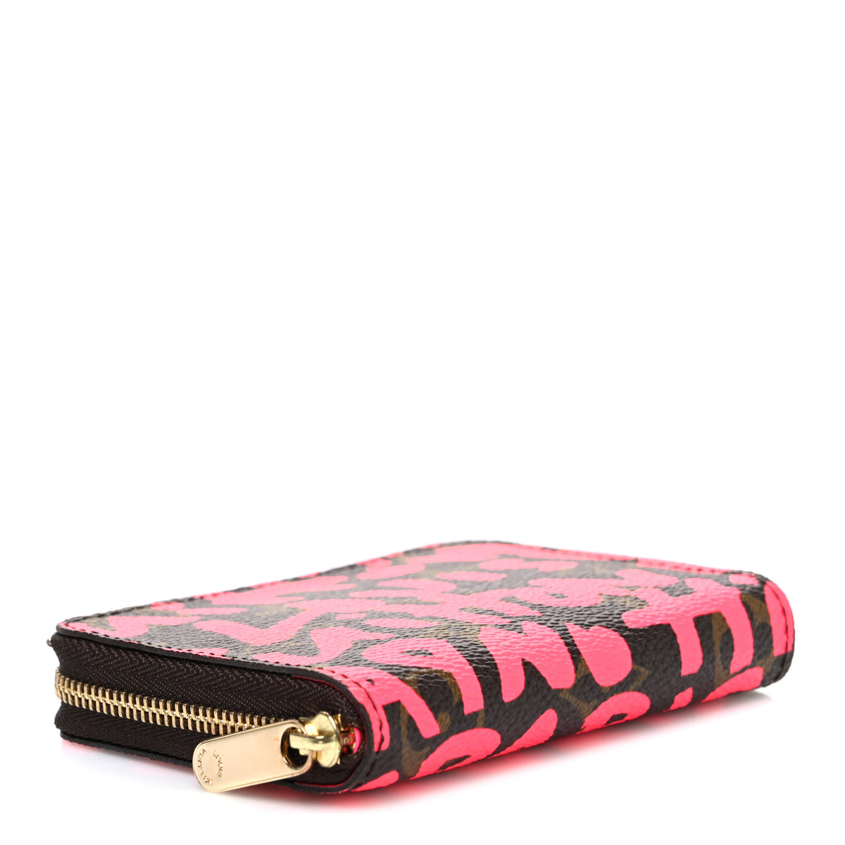 Monogram Graffiti Zippy Coin Purse Fuchsia