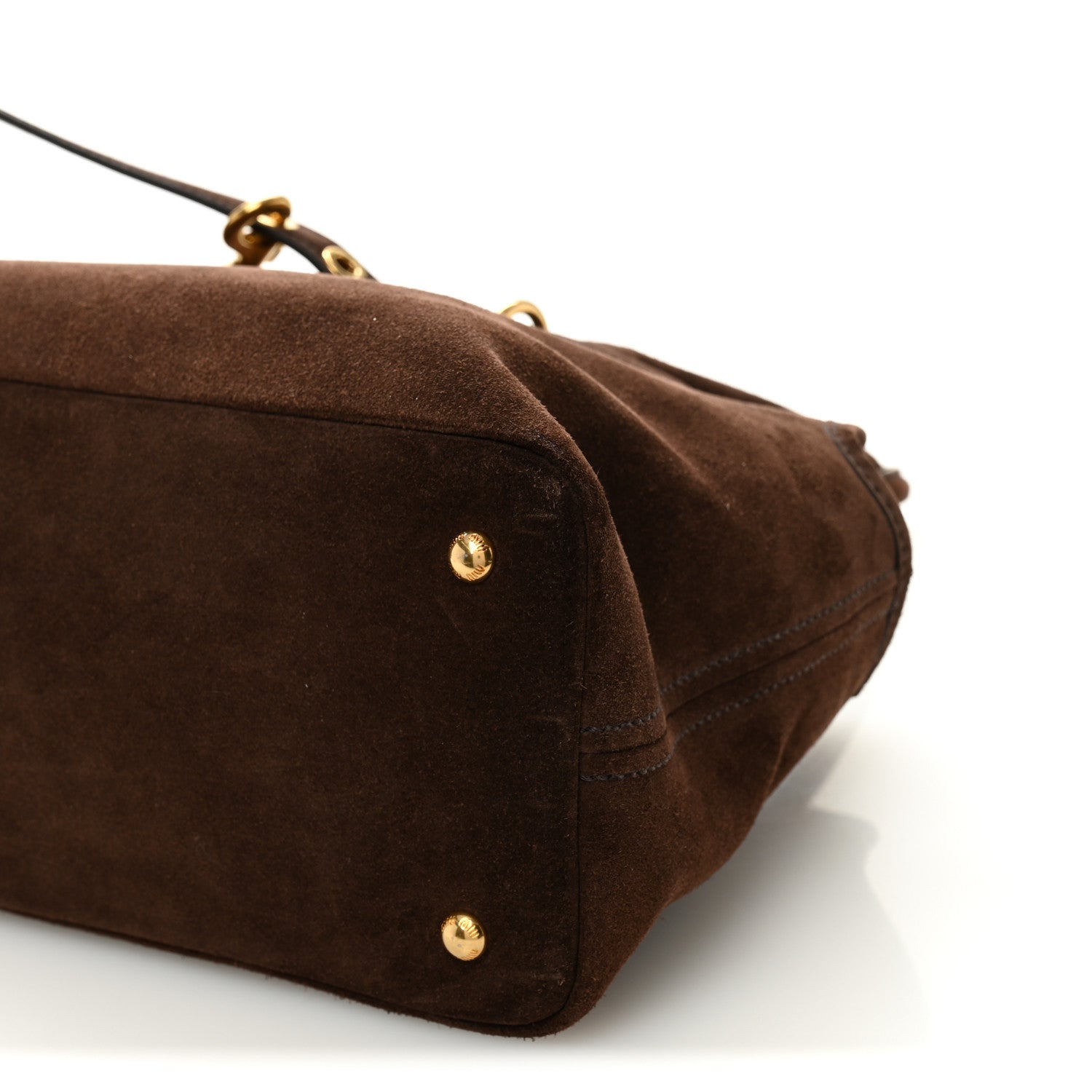 Miu Miu Camoscio Large Aventure Bag Moro 9 of 9