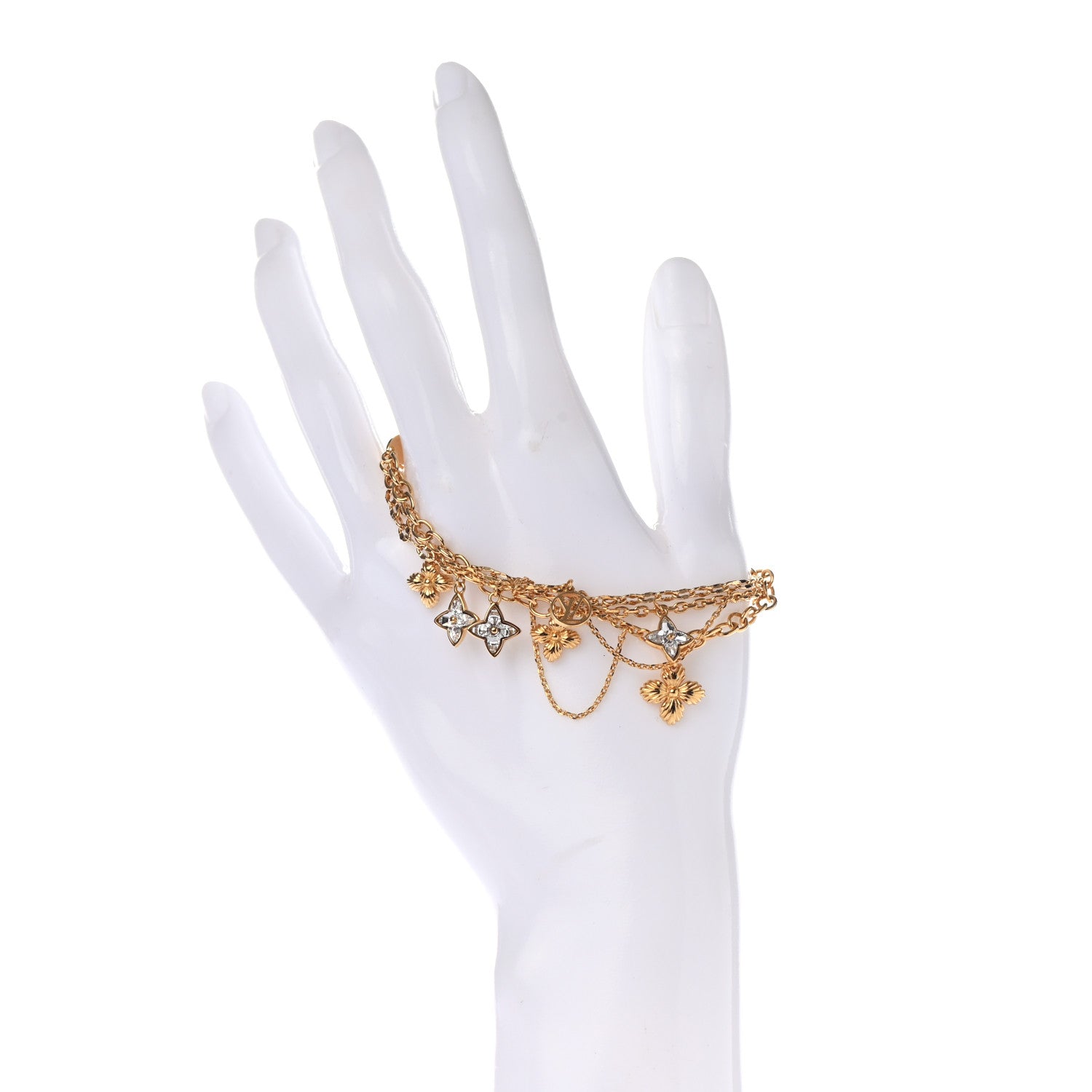 Louis Vuitton Blooming Strass Bracelet Gold 2 of 5
