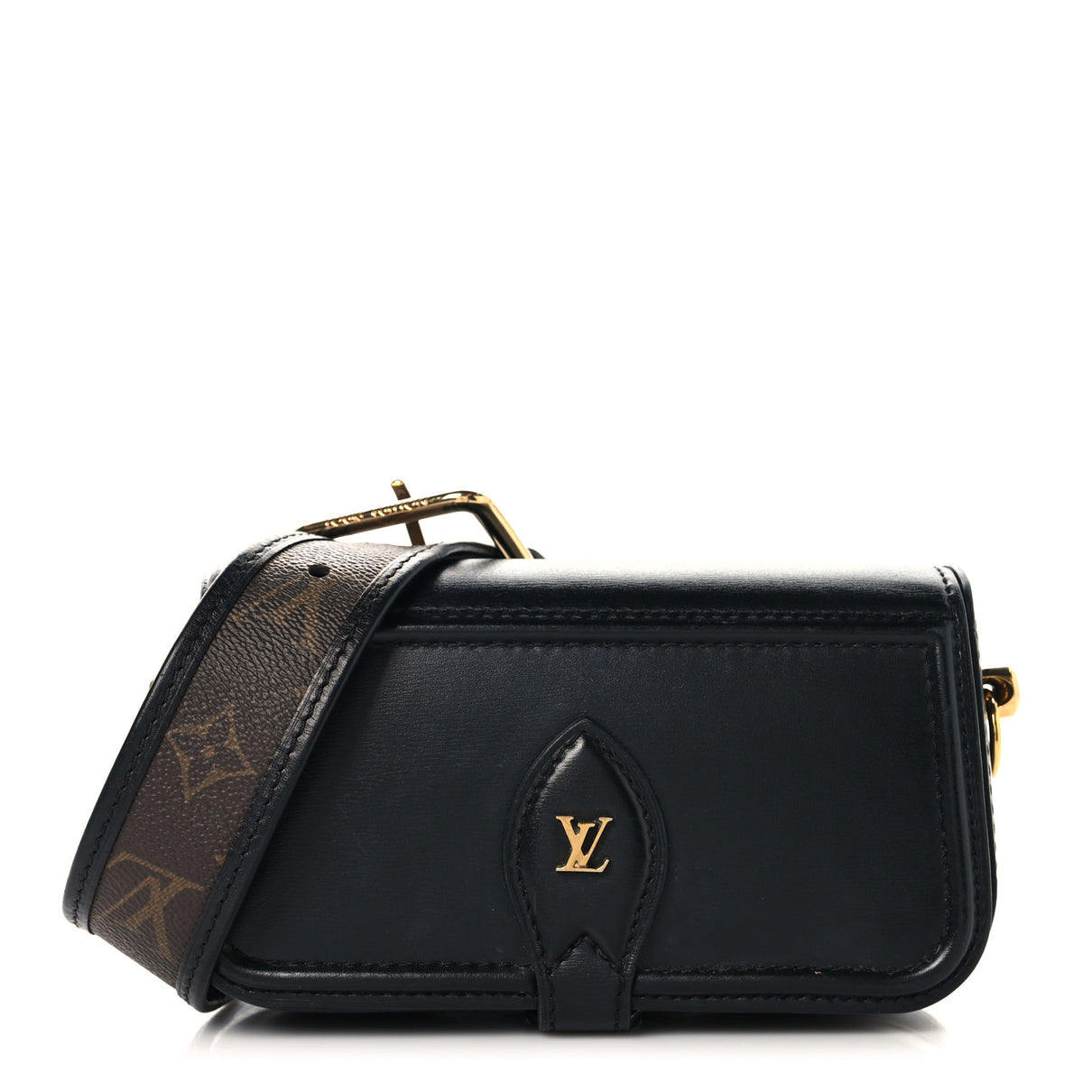Calfskin Monogram Officier Pouch Black