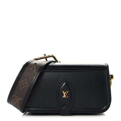 Louis Vuitton Calfskin Monogram Officier Pouch Black 1 of 9