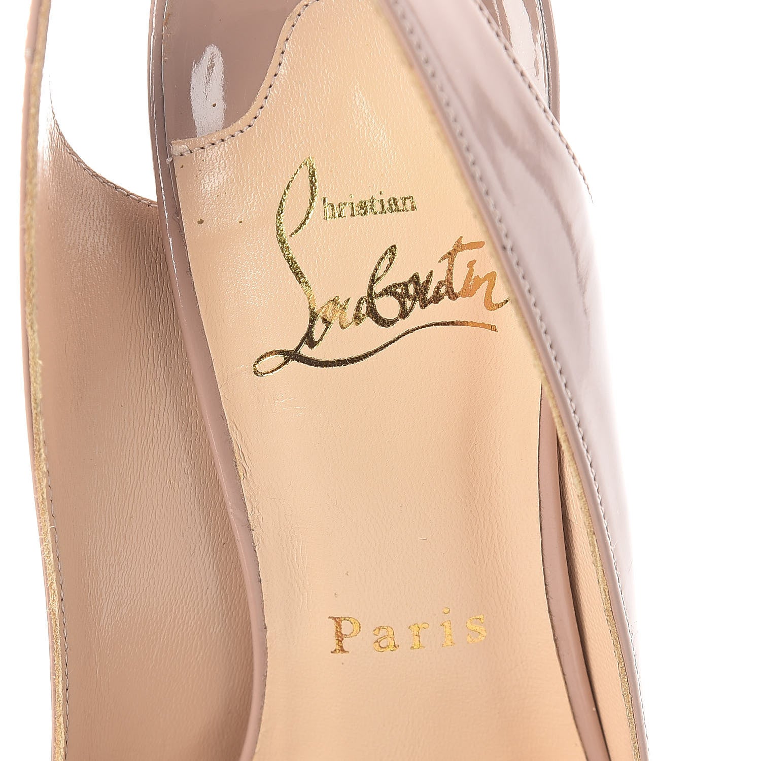 Christian Louboutin Patent New Marpoil 120 Platform Pumps 37.5 Nude 5 of 7