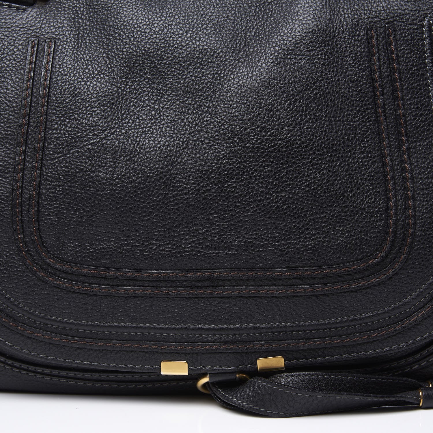 Chloe Calfskin Large Marcie Satchel Black 10 of 12